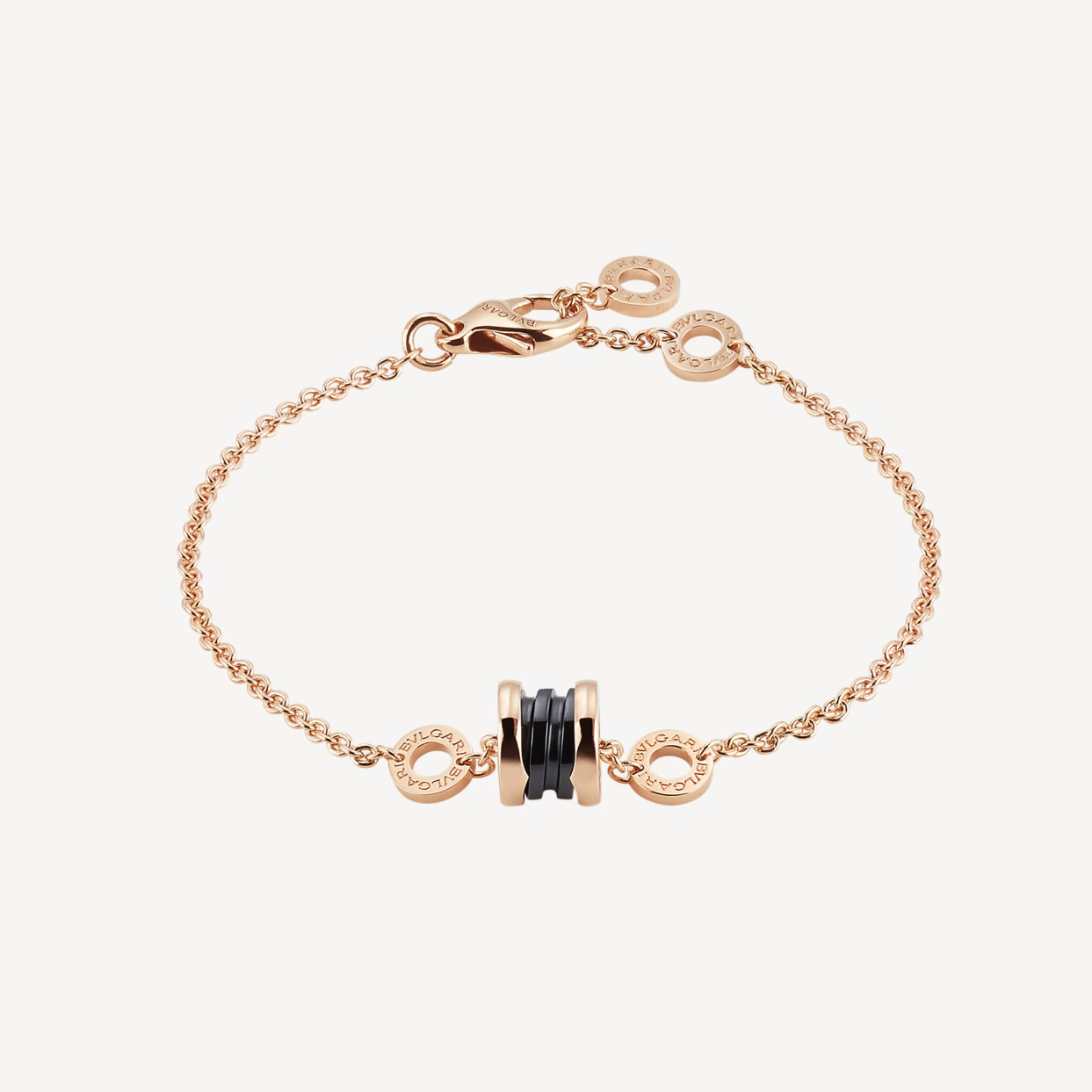 [Lunabriance]ZERO 1 SOFT PINK GOLD AND BLACK CERAMIC BRACELET