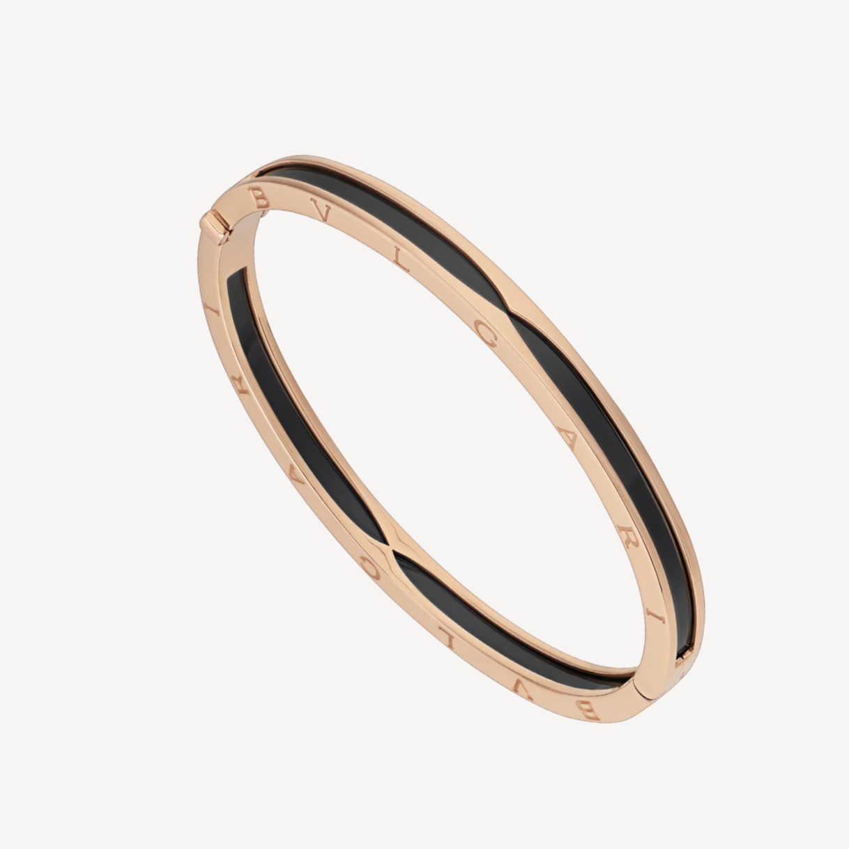 [Lunabriance]ZERO 1 PINK GOLD WITH BLACK CERAMIC BRACELET