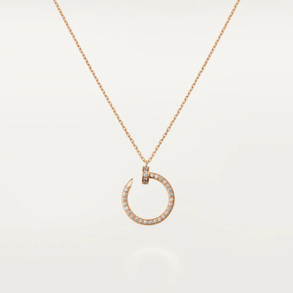 [Lunabriance]JUSTE NECKLACE PINK GOLD DIAMONDS