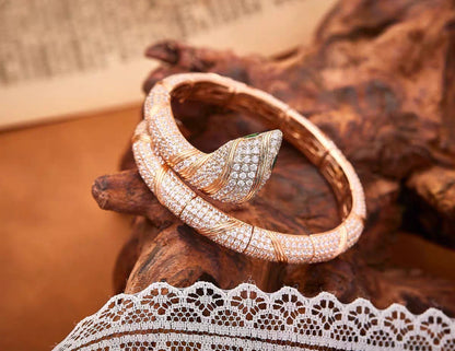 [Luna Brilliance]HAUTE COUTURE GOLD SERPENTI BRACELET