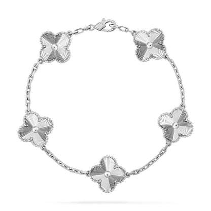 [Lunabriance]CLOVER SILVER 5 MOTIFS BRACELET