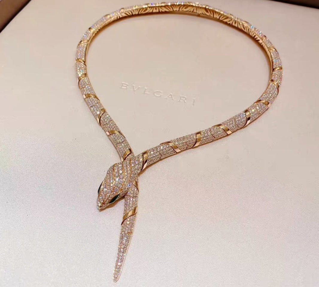 [Luna Brilliance]HAUTE COUTURE GOLD SERPENTI NECKLACE