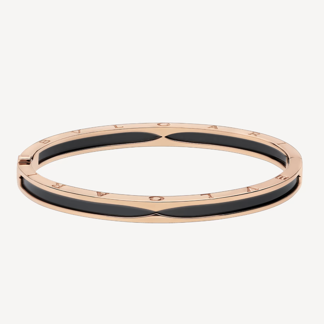 [Lunabriance]ZERO 1 PINK GOLD WITH BLACK CERAMIC BRACELET