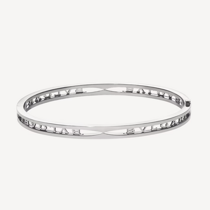 [Lunabriance]ZERO 1 SPIRAL LOGO SILVER BRACELET