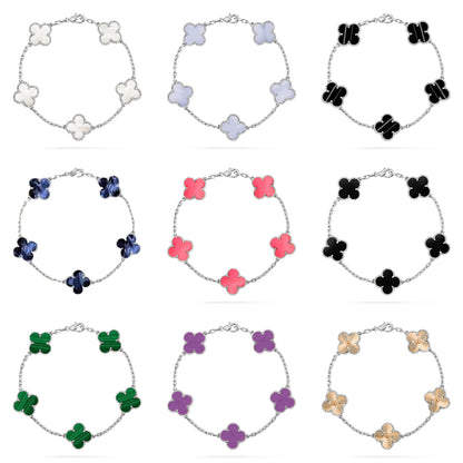 [Luna Brilliance]CLOVER SILVER BRACELET COLLECTION,5 MOTIFS