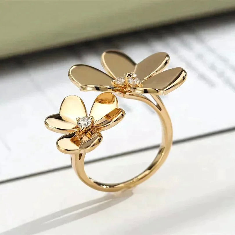 [Lunabriance]CLOVER COMOS GOLD DIAMOND RING