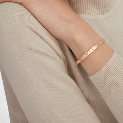 [Lunabriance]ZERO 1 PINK GOLD 12 DIAMONDS BRACELET