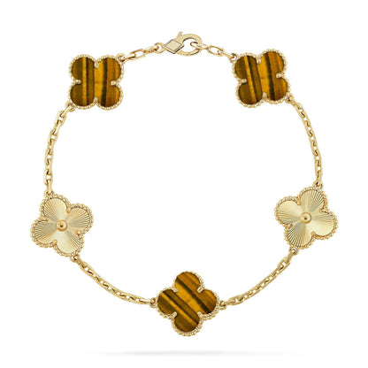 [Luna Brilliance]CLOVER LASER GOLD BRACELET COLLECTION,5 MOTIFS