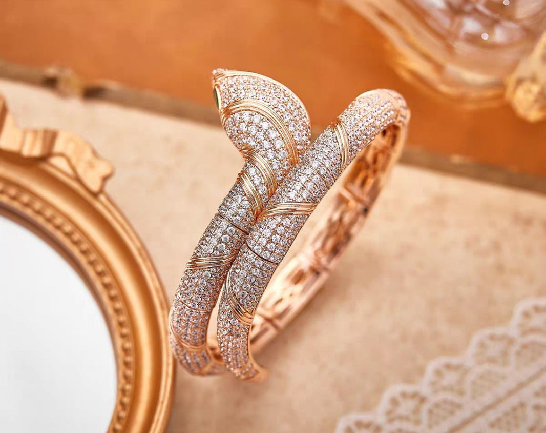 [Luna Brilliance]HAUTE COUTURE GOLD SERPENTI BRACELET