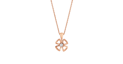 [Lunabriance]FIOREVER NECKLACE DIAMOND CENTER