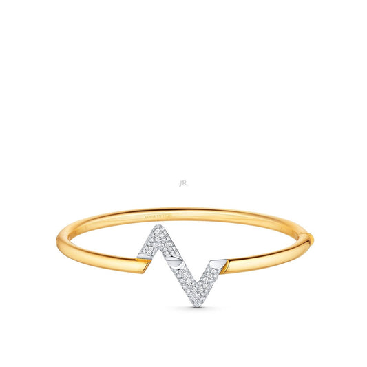 [Lunabriance]VOLTE UPSITE DOWN GOLD DIAMOND BRACELET