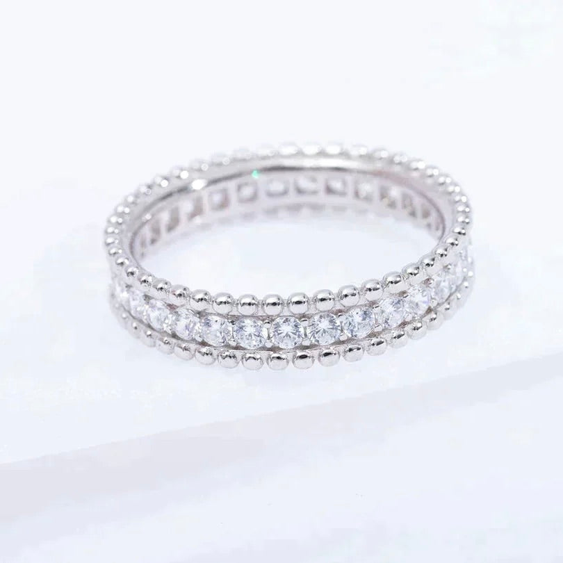 [Lunabriance]PERLEE DIAMOND SILVER RING