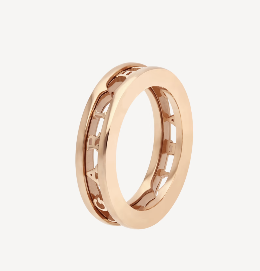 [Lunabriance]ZERO 1 ONE-BAND WITH OPENWORK LOGO SPIRAL RING