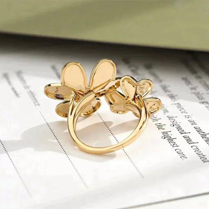 [Lunabriance]CLOVER COMOS GOLD DIAMOND RING