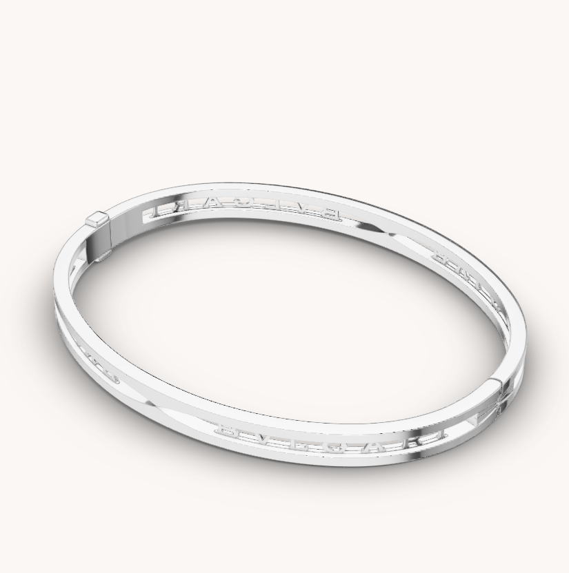 [Lunabriance]ZERO 1 SPIRAL LOGO SILVER BRACELET