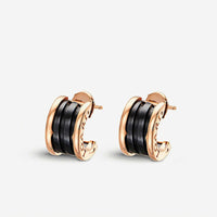 [Luna Brilliance]ZERO 1 PINK GOLD CERAMIC EARRINGS