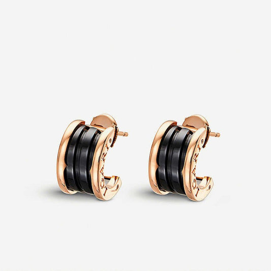 [Lunabriance]ZERO 1 PINK GOLD CERAMIC EARRINGS