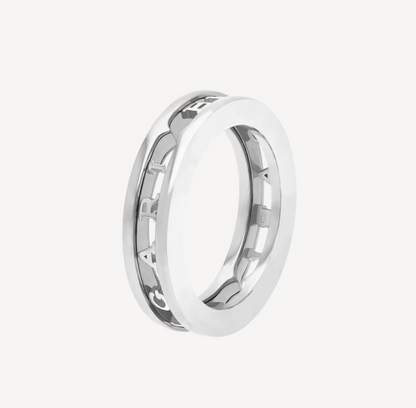 [Lunabriance]ZERO 1 ONE-BAND WITH OPENWORK LOGO SPIRAL RING