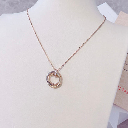 [Lunabriance]TRINITY NECKLACE GOLD  DIAMONDS