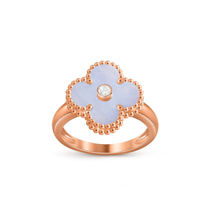 [Luna Brilliance]CLOVER DIAMOND RING ROSE GOLD COLLECTION