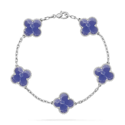 [Luna Brilliance]CLOVER 5 MOTIF BLUE VEINS BRACELET COLLECTION