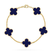 [Luna Brilliance]CLOVER 5 MOTIF LAPIS LAZULI BRACELET COLLECTION