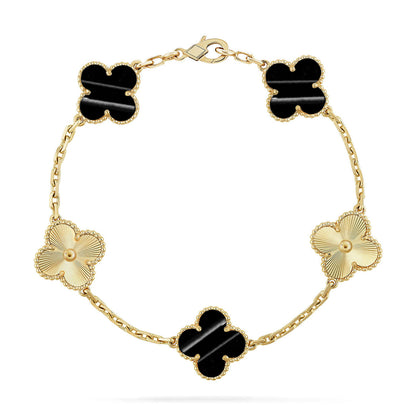 [Luna Brilliance]CLOVER 5 MOTIF PULSAR STONE BRACELET COLLECTION