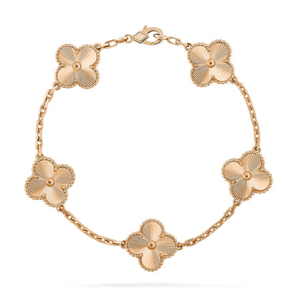 [Lunabriance]CLOVER 5 FLOWERS LASER BRACELET