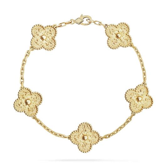 [Lunabriance]CLOVER 5 MOTIFS BRONZING BRACELET