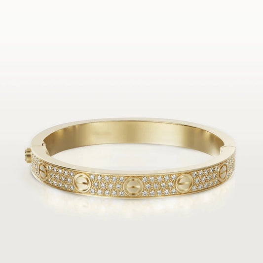 [Lunabriance]LOVE BRACELET 6.1MM DIAMOND-PAVED