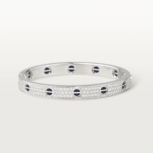 [Lunabriance]LOVE BRACELET 6.1MM DIAMOND-PAVED CERAMIC