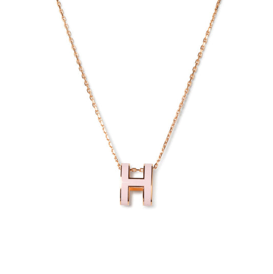 [Lunabriance]POP H PEDANT PINK GOLD