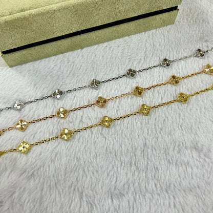 [Luna Brilliance]CLOVER 6 MOTIF DIAMOND BRACELET