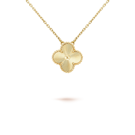 [Lunabriance]CLOVER 15MM LASER NECKLACE