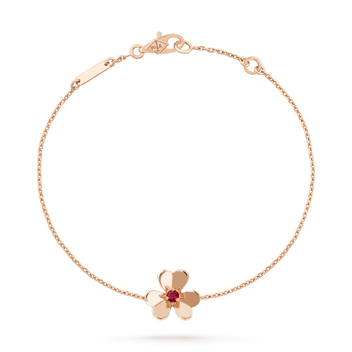 [Lunabriance]FRIVOLE GOLD FLOWER PINK MALACHITE BRACELET