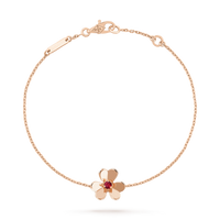 [Luna Brilliance]FRIVOLE GOLD FLOWER PINK MALACHITE BRACELET