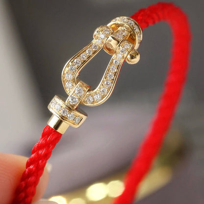 [Lunabriance]FORCE LARGE HORSESHOE FULL DIAMOND BRACELET GOLD