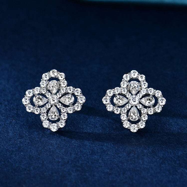 [Lunabriance]LOOP EARRINGS FULL MOTIF DIAMOND 16MM