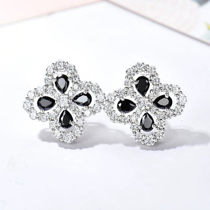 [Lunabriance]LOOP EARRINGS FULL MOTIF DIAMOND 16MM