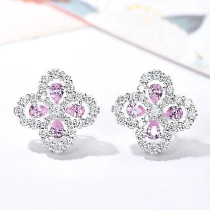 [Lunabriance]LOOP EARRINGS FULL MOTIF DIAMOND 16MM