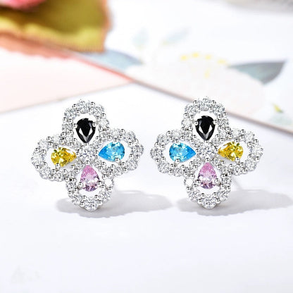 [Lunabriance]LOOP EARRINGS FULL MOTIF DIAMOND 16MM