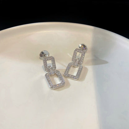 [Lunabriance]LINKS MEDIUM EARRINGS DIAMOND