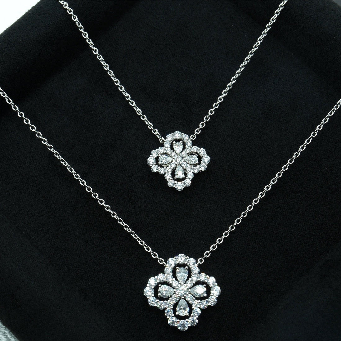 [Lunabriance]LOOP NECKLACE FULL MOTIF DIAMOND COMBINATION