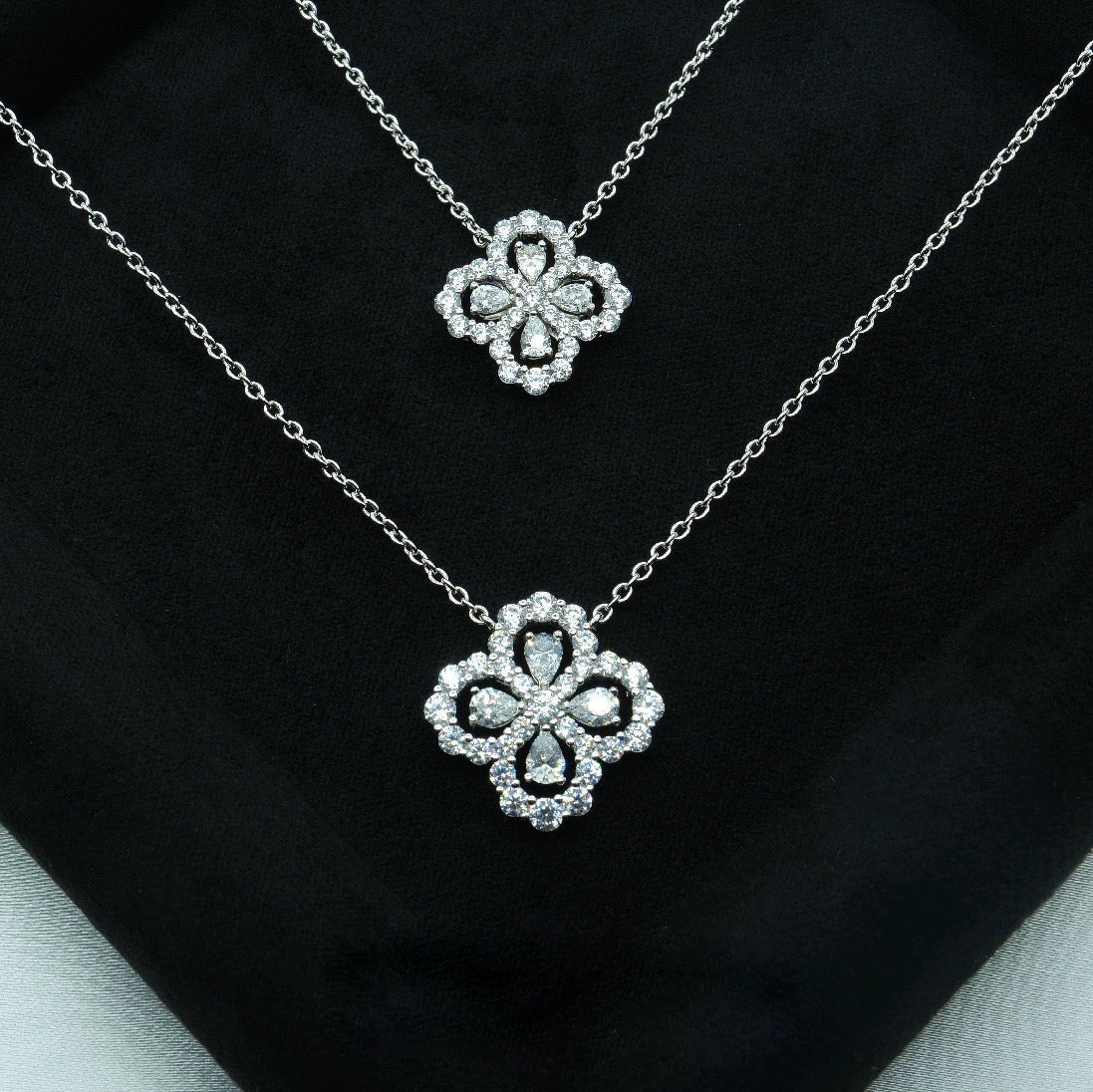 [Lunabriance]LOOP NECKLACE FULL MOTIF DIAMOND COMBINATION