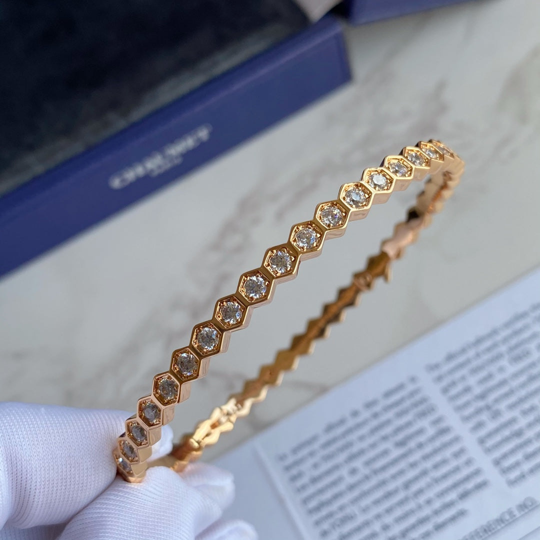 [Lunabriance]BEE LOVE GOLD BRACELET FULL DIAMOND