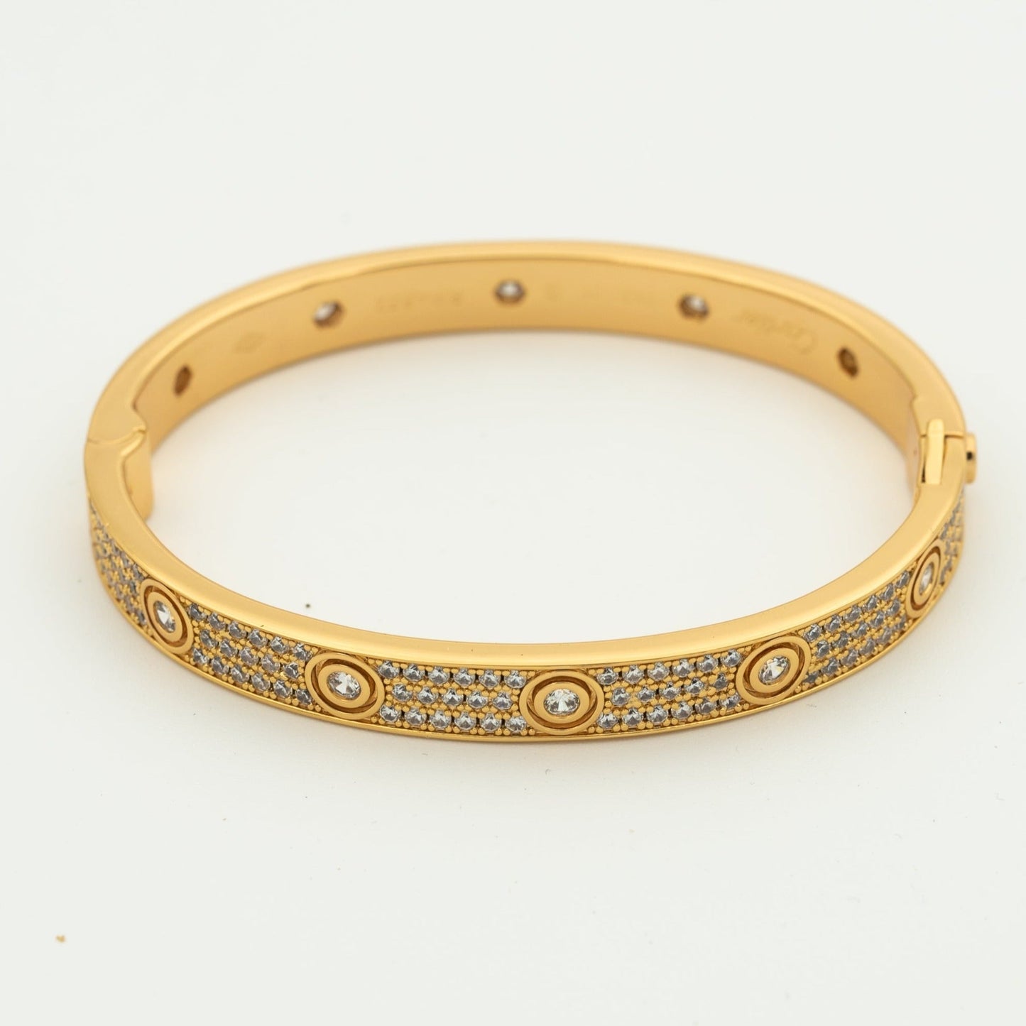 [Lunabriance]LOVE BRACELET 6.1MM DIAMOND-PAVED 10 BIG DIAMONDS