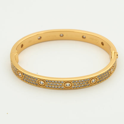 [Lunabriance]LOVE BRACELET 6.1MM DIAMOND-PAVED 10 BIG DIAMONDS