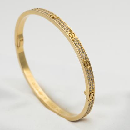 [Lunabriance]LOVE BRACELET 3.65MM DIAMOND-PAVED