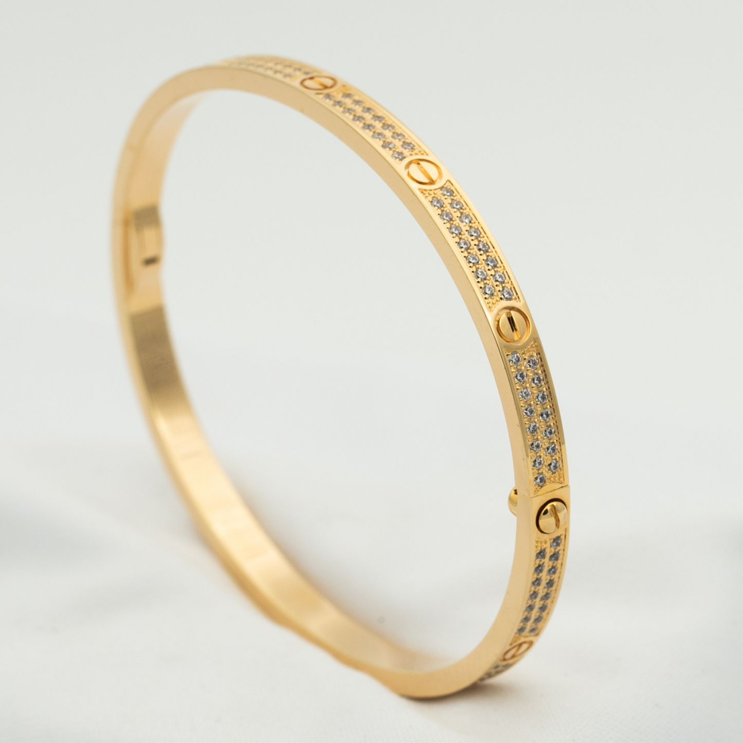 [Lunabriance]LOVE BRACELET 3.65MM DIAMOND-PAVED