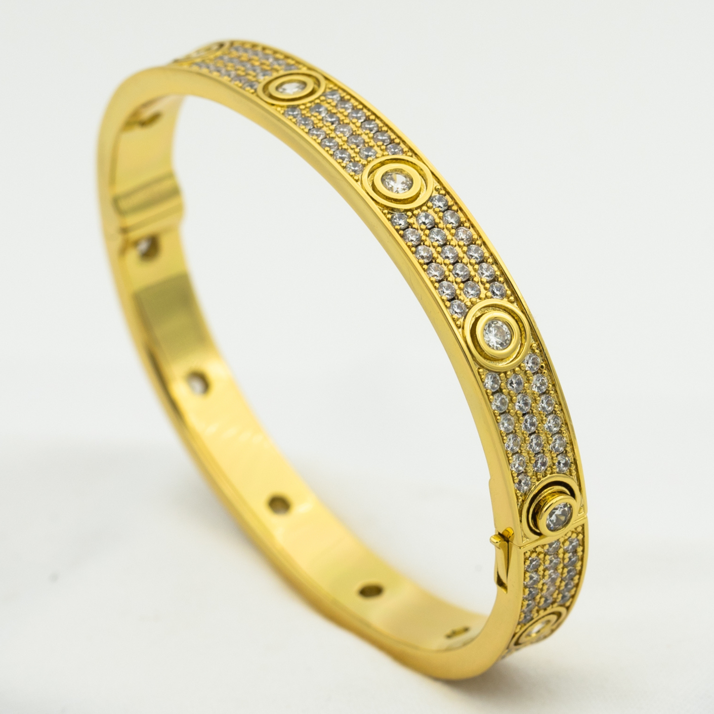 [Lunabriance]LOVE BRACELET 6.1MM DIAMOND-PAVED 10 BIG DIAMONDS